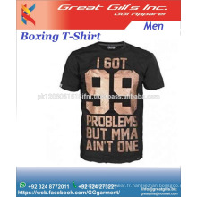 Impression OEM/broderie de marque personnalisée t-shirt pour hommes en gros